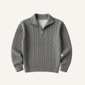 Sweater Fontaine Men’s Knit High Collar Half-Zip